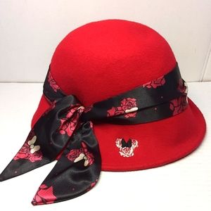 Minnie Mouse Wool Disney Parks Bucket Hat Size Adult